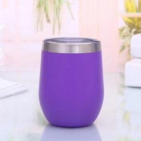 Hot sale egg shape stemless 16oz double walled insulated water bottle    