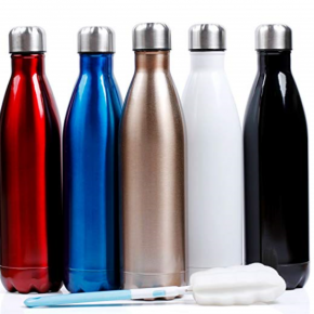25oz Vacuum Insulation Water Bottle - Double Wall, BPA-Free, Stainless Steel, Leak Proof-Large Cola Sports Travel Bottles Cup Perfect for Men